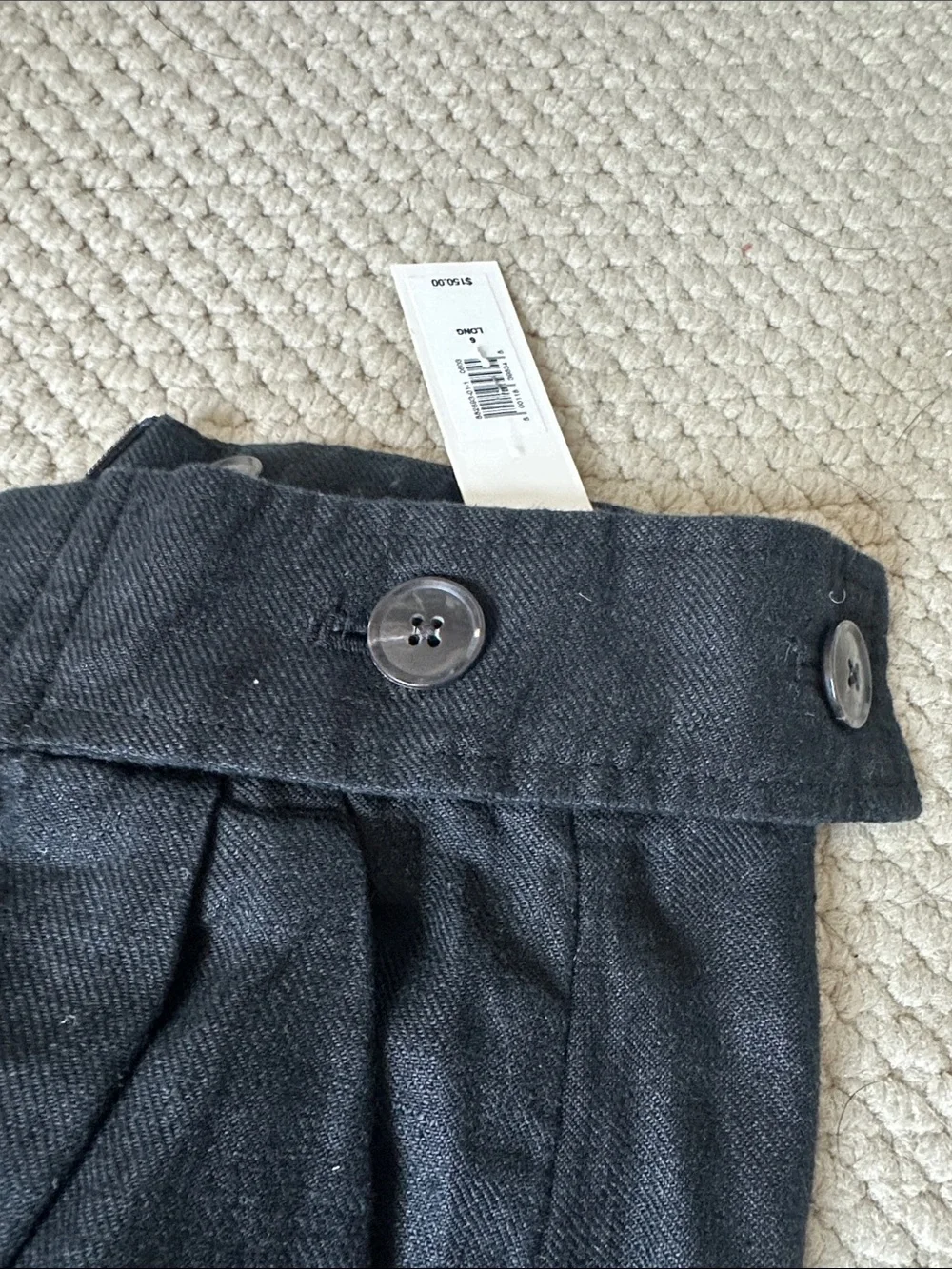 NWT Banana Republic “Lina” Black Extra Wide-Leg Linen pants
